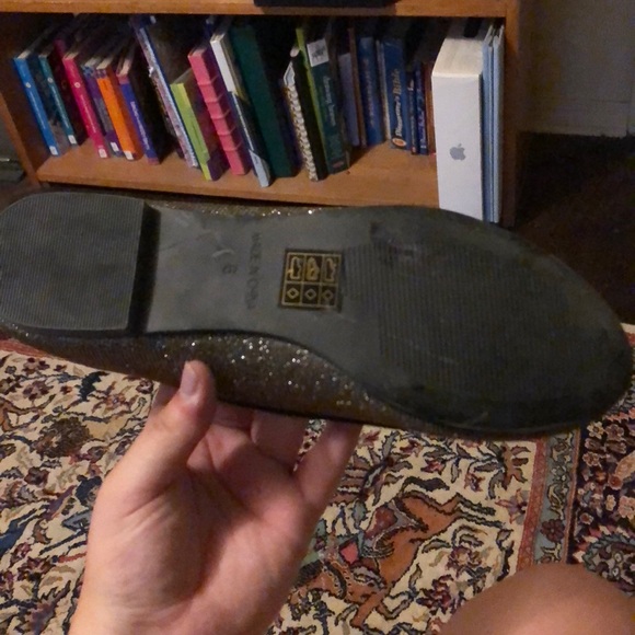 BTW London Rebel Metallic Sparkly Flats from ASOS - Picture 3 of 4